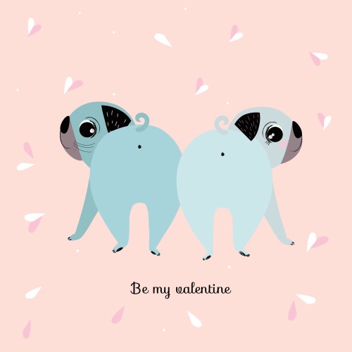 Be My Valentine kartka na 