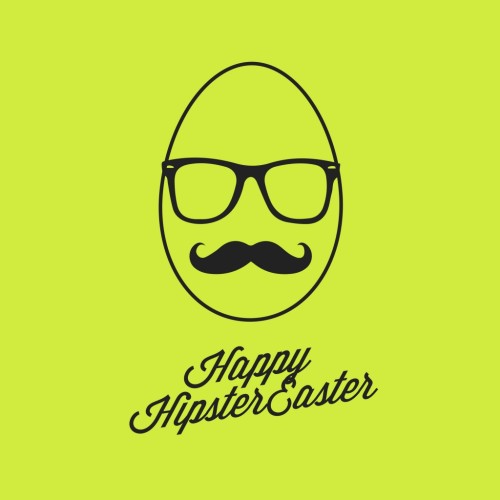 Hipster Easter kartka na 